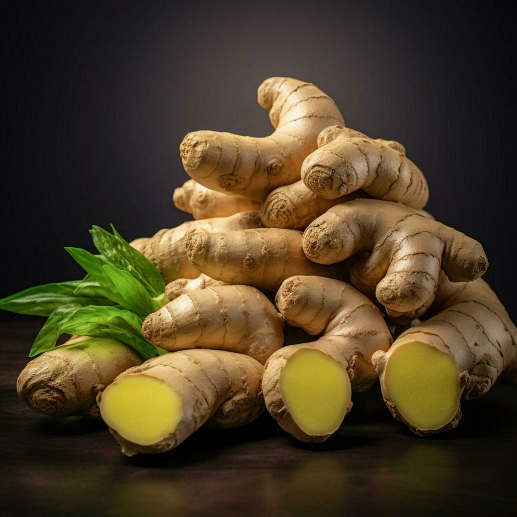 Fresh ginger ingredients
